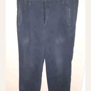 LOAFERS MENS PLEATED PANTS 36x32 Navy work pants